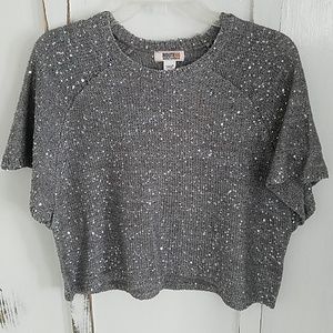 Silver sequin sweater